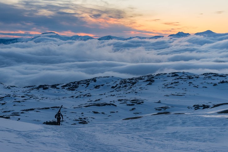 Påväg upp i Insteget. Photo: Axel Mossling.