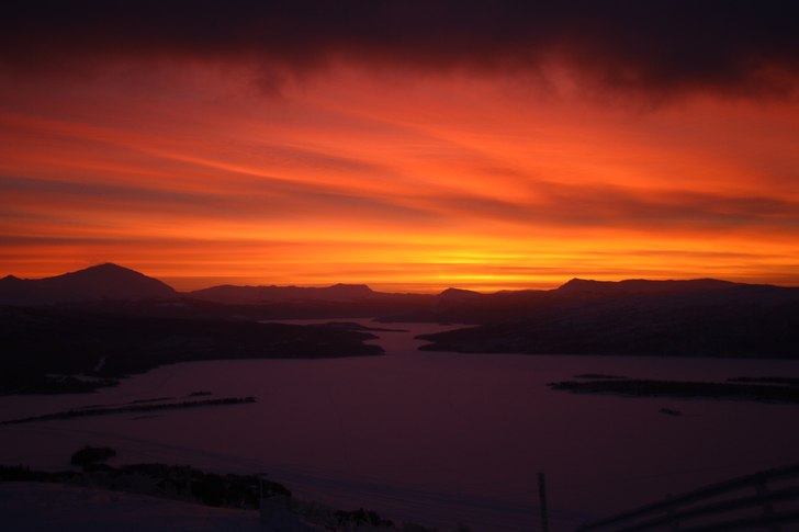 Sunrise at new year times. Photo: Lucas Lindh.