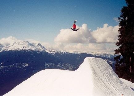 1a dagen pa Blackcomb ser jag nagra idioter som ga. Photo: Darryl Hunt. Rider: Johan Kristofers.