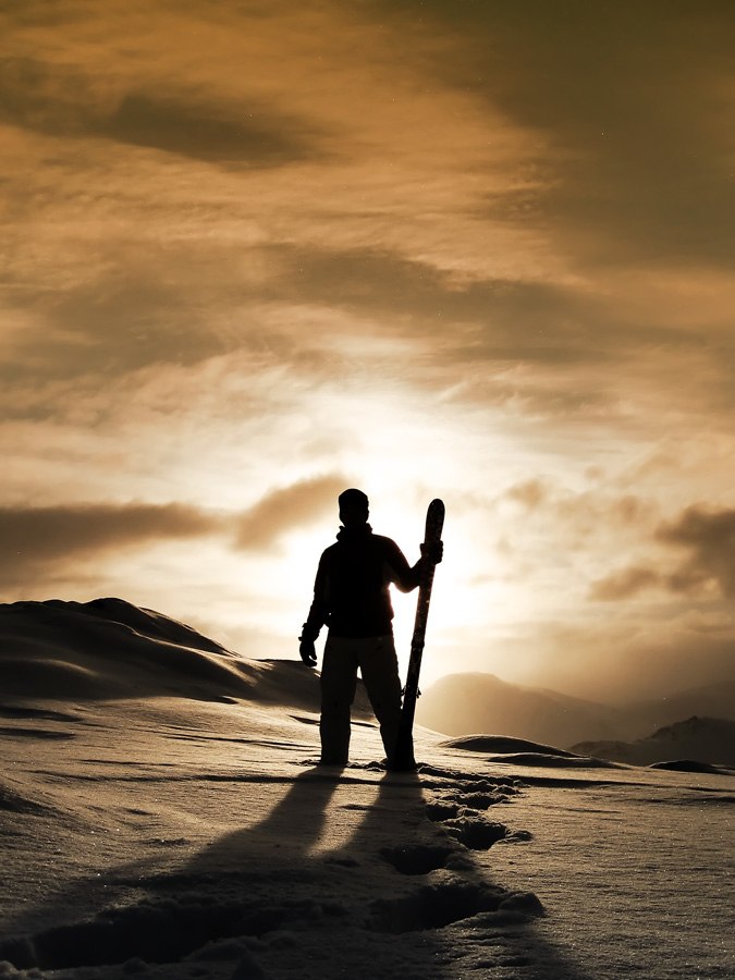 Brorsan poserar efter en kortare hike på morgonen. Photo: Jag.