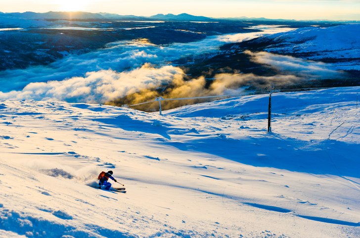 @ollesod njuter av Åreskutans utbud; mysig snö o. Photo: Klas Hagelbeck. Rider: Olle Söderberg.