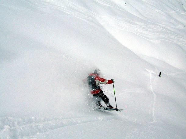 Puderdag i Vallon D'arbi. Photo: Martin Alm. Rider: Gustaf Höök.