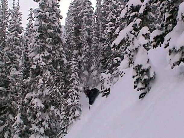 Bottenlöstpuder i Brighton, Utah.. Photo: Fredrik Ericsson. Rider: Magnus Lageson.