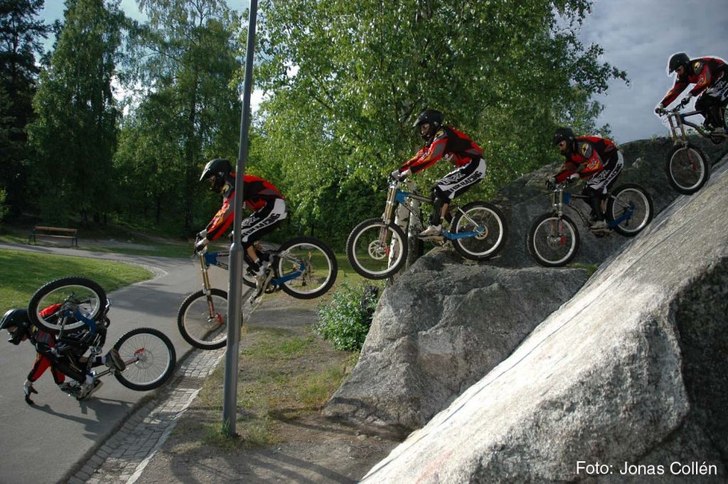Resulterade i hjärnskakning och minnesförlust i . Photo: Jonas Collén. Rider: Tomas.