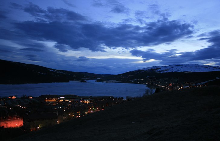 Åre by night. Photo: Anders Eriksson.
