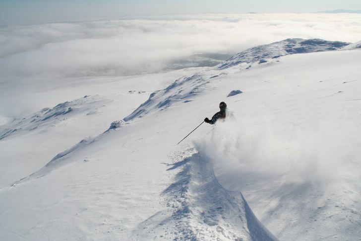 En fin dag på baksidan, hann med två vändor och. Photo: Peter Karlbom. Rider: Eric Tornblad.