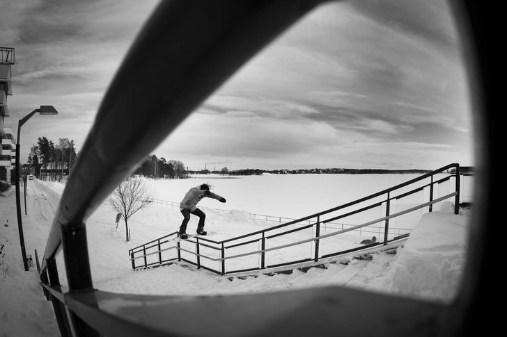 Cab 270 fs boardslide. Photo: Matt George. Rider: Kalle Ohlson.