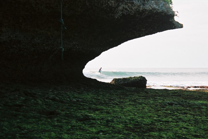 low-tide riding. Photo: Ted Lundin. Rider: Okänd.