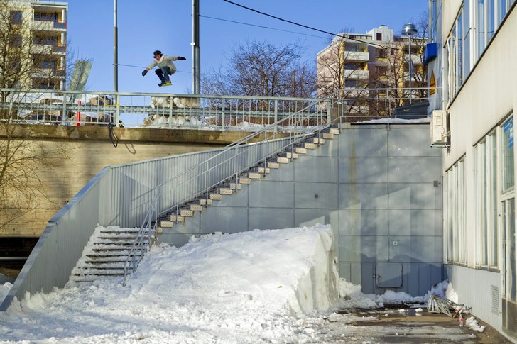 Gap to boardslide. Photo: Matt George. Rider: Kalle Ohlson.