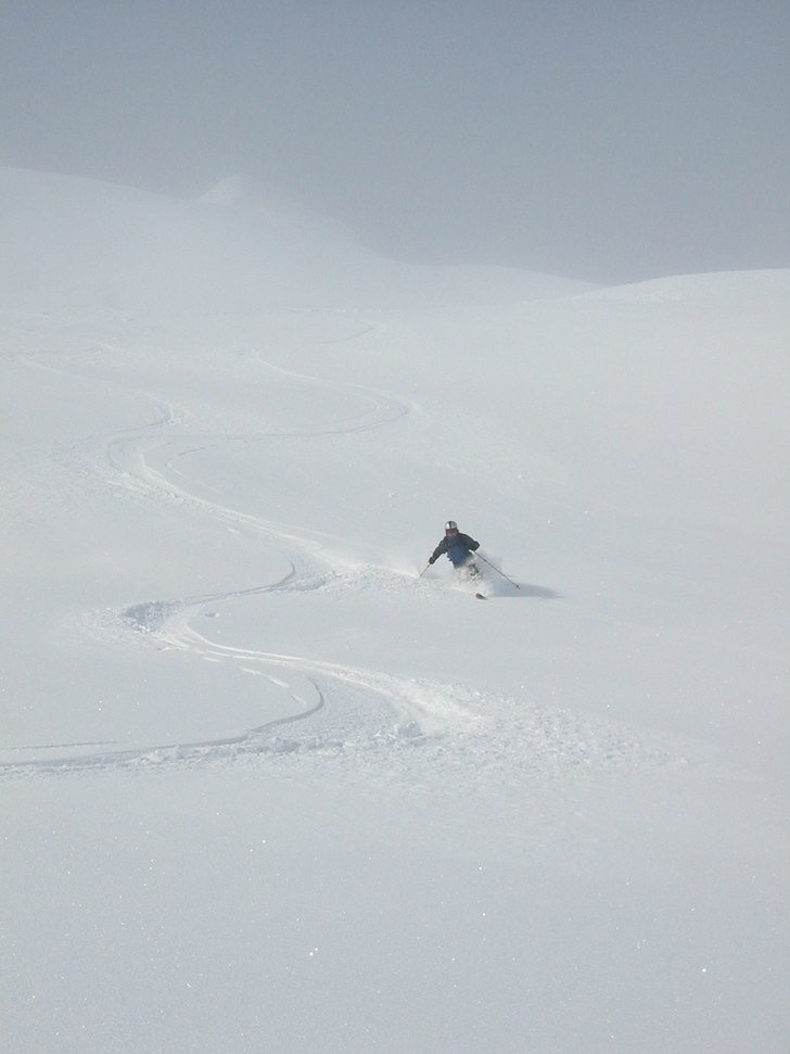 Åres baksida en bra dag.. Photo: Joakim Holmberg. Rider: Lars-Erik Rännar.