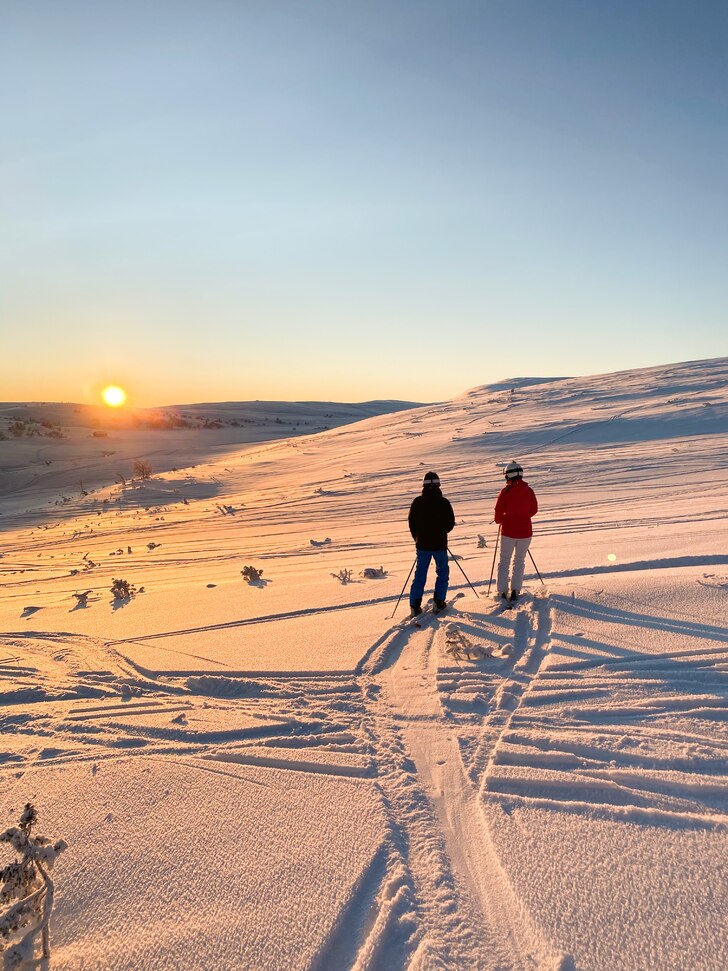 Tillsammans mot soluppgången.