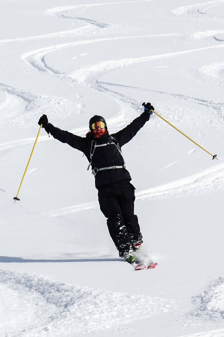 Nicole Lejdeby foto - Karl Claiming his run in Nar.