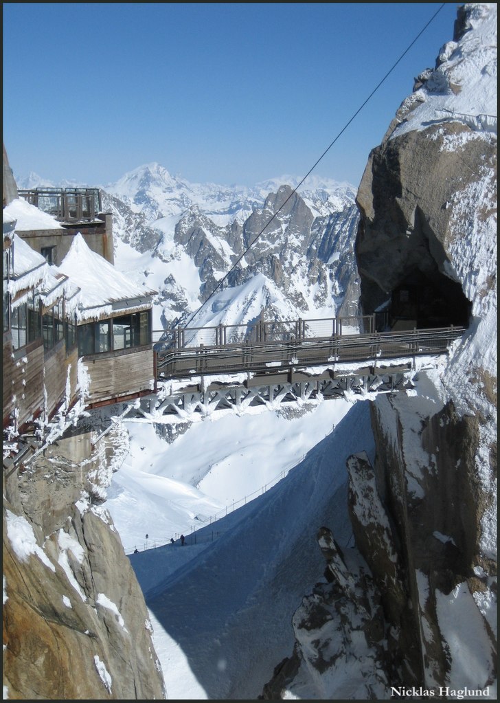 toppstation på Aiguille du midi.. Photo: Nicklas Haglund.