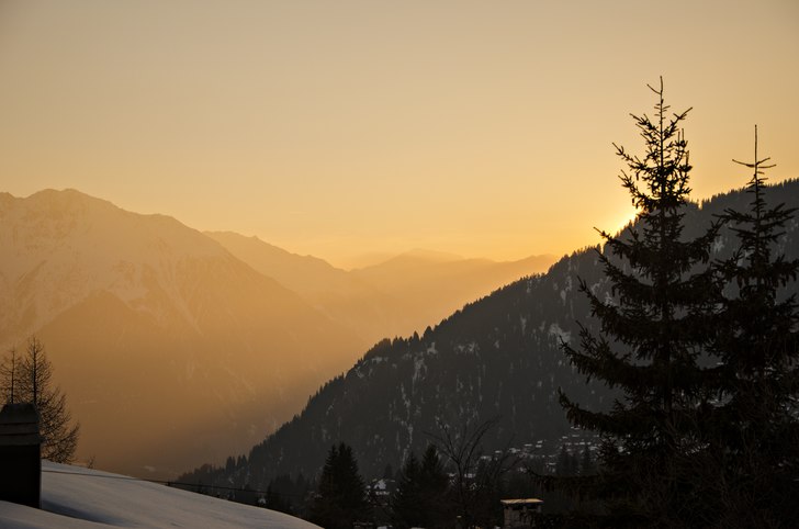 Vacker solnedgång i Verbier, Schweiz
Foto: Rikar. Photo: Rikard Landrin.