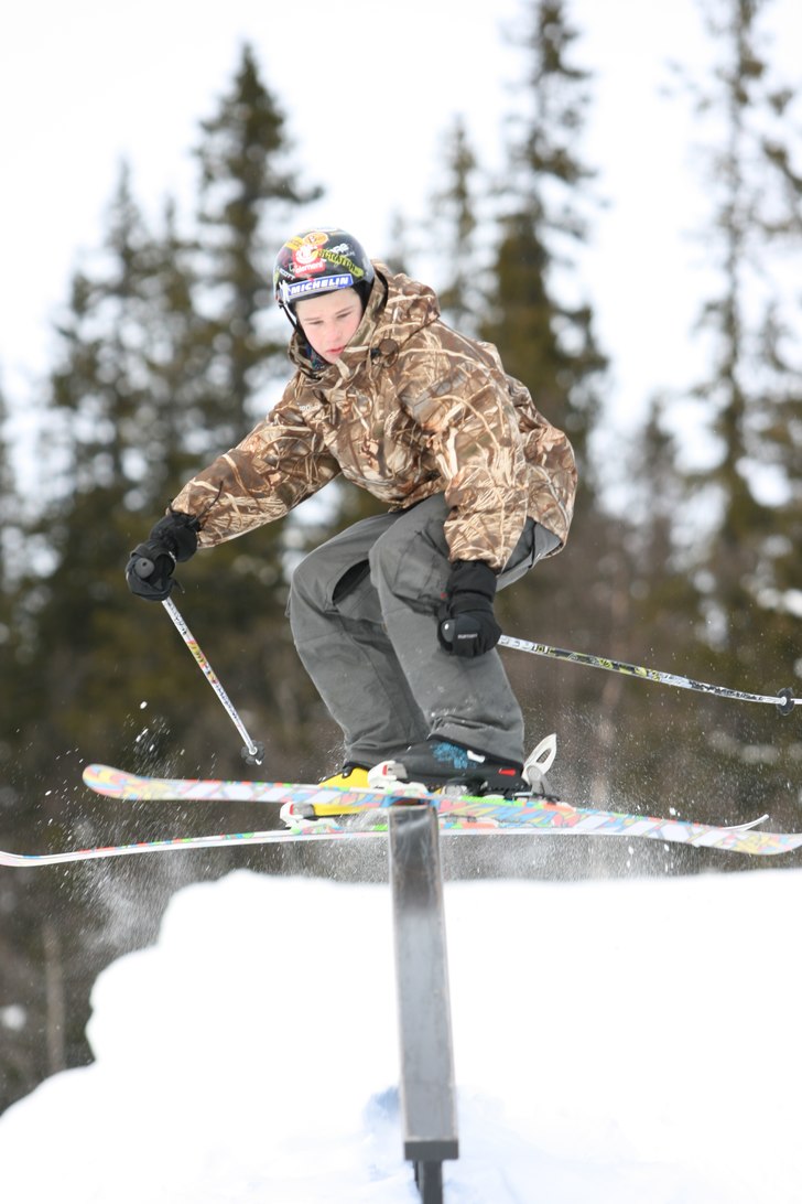 rainbow rail in bydalen. Photo: Gurra. Rider: Jag(Jesper).