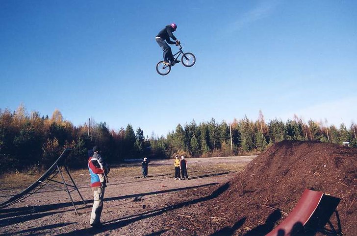 Ett litet gap på 7 meter.... Photo: Ingen aning.. Rider: Jag.