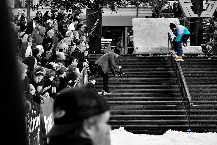 Frontline Railjam 2011. Photo: Emrik Jansson. Rider: Anton Bilare.