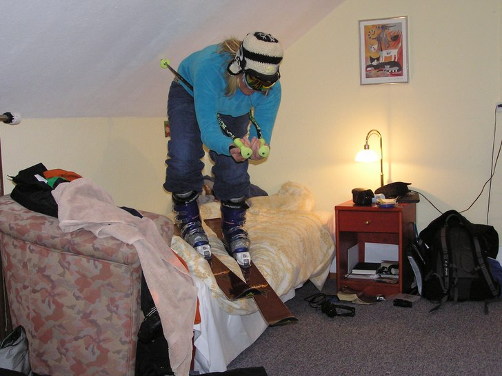 i ski wherever i want, dude!. Photo: Anna. Rider: Maja.