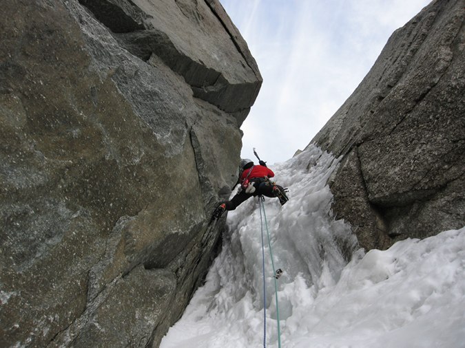 Första liften upp klockan 8.30 från Chamonix. Vi. Photo: Christian Türk. Rider: Ispremiär 2007/2008 på Modica.
