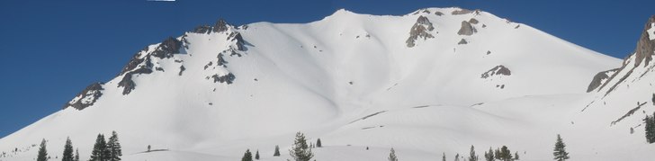 Northeast face of Mt. Lassen, May 2006. A beauty! . Photo: Tim Edge.