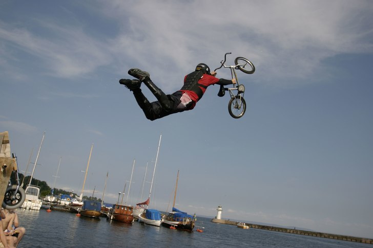 Superman, på en 16-tummare, från den fyra meter . Photo: Ulrik Brandt. Rider: Andreas Jacobsson.