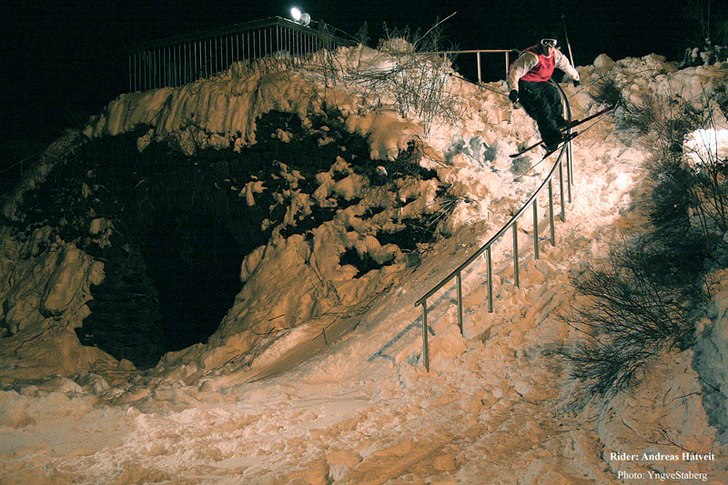 Lipslide C -rail. Photo: Yngve Staberg. Rider: Andreas Håtveit.