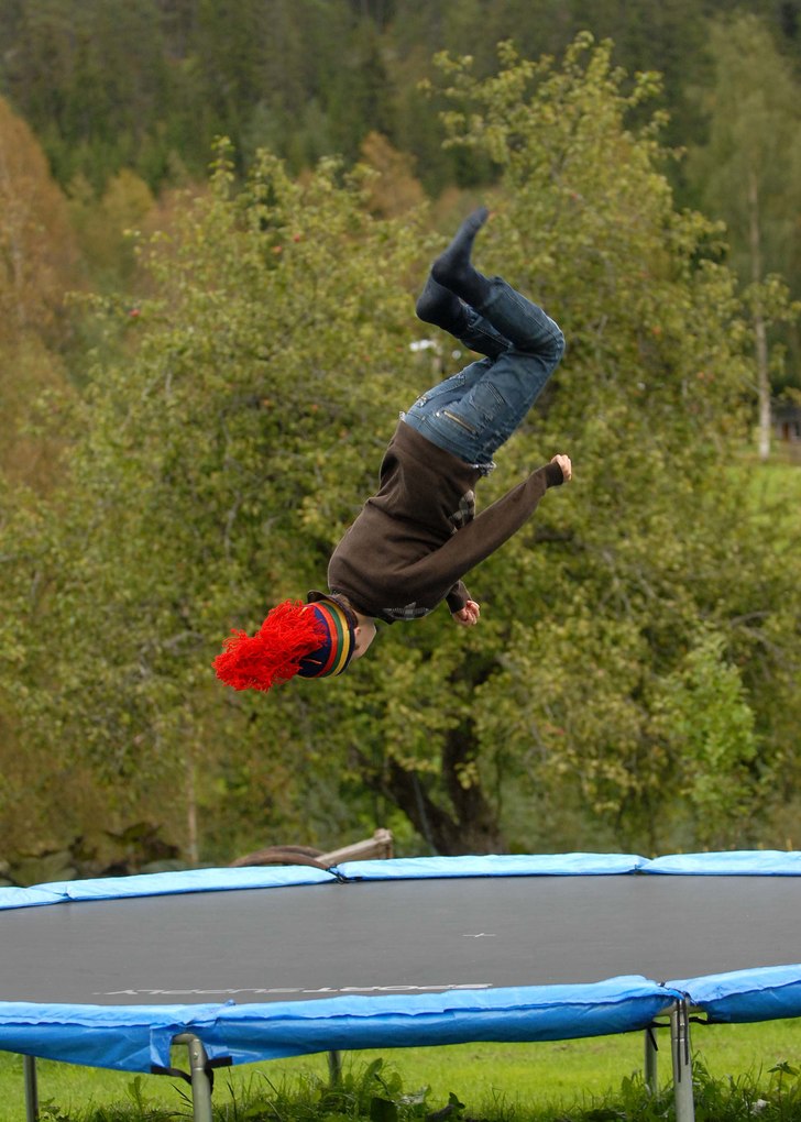 en liten lappjävul. Photo: Daddy. Rider: Malte.