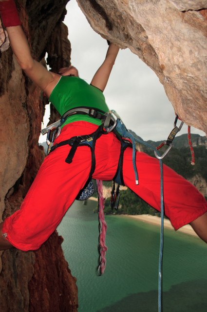 Crystal Flame 6b+, Candelstick. Photo: Jon Larsson. Rider: Jessica Leander.
