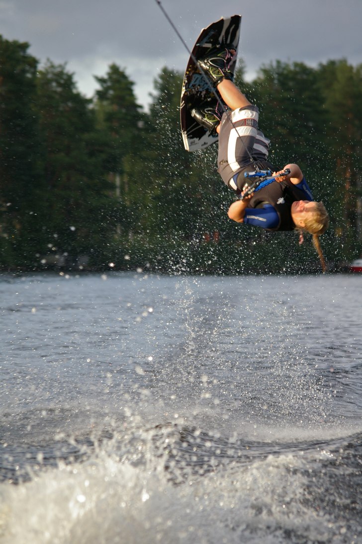 Backroll. Photo: Nick Djupsjö. Rider: Caroline Djupsjö.