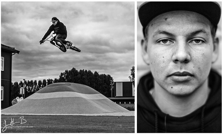 möjligtvis sista bmxbilden för i år!. Photo: Jonathan Birkemyr. Rider: Dennis Blake Eriksson.