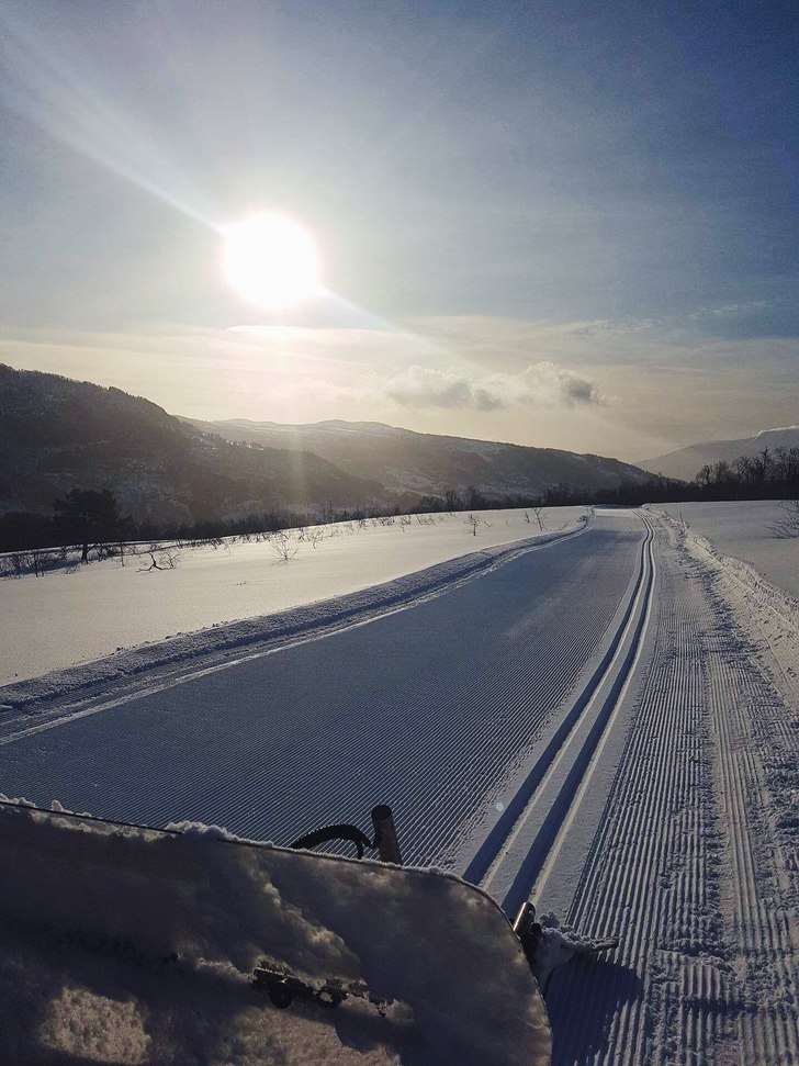 Nydelig lørdag
Nydelige forhold i dag!
1 grad,.