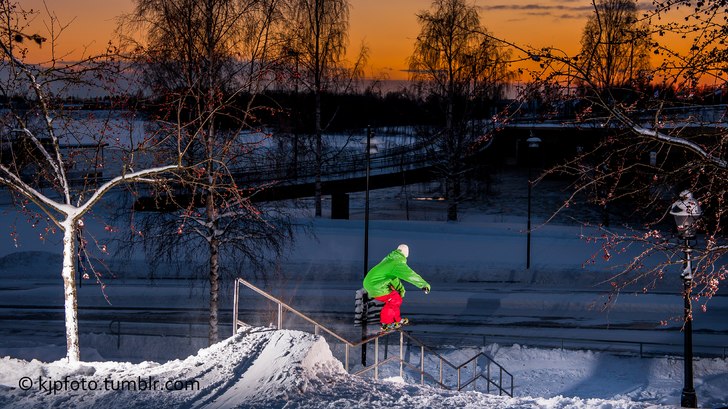 En 4king i Umeå. Photo: Patrik Löfgren. Rider: Bergsveinn Ingvar Friðbjörnsson.