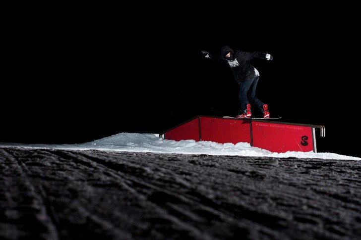 Fs boardslide. Photo: Rasmus Viktorsson. Rider: Alexander Eklund.