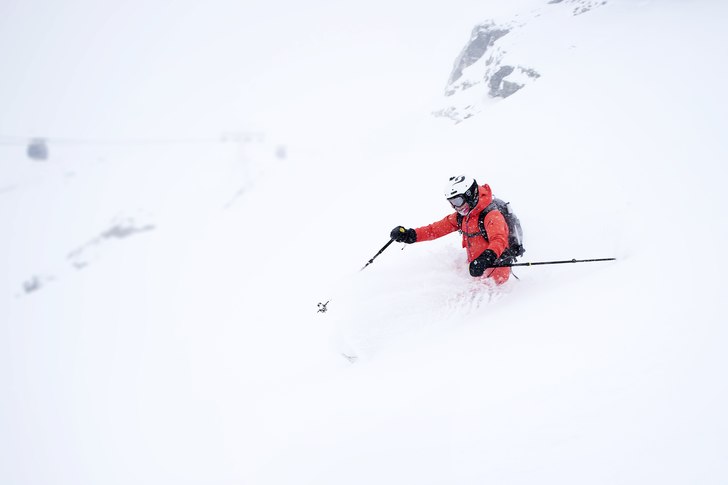 Puder i pisten... Photo: Hedda Berander. Rider: Angelika Andersson.