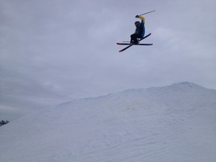 test utav cornern efter Slopestyle Grand Prix 2013. Photo: hans sundberg. Rider: phille.