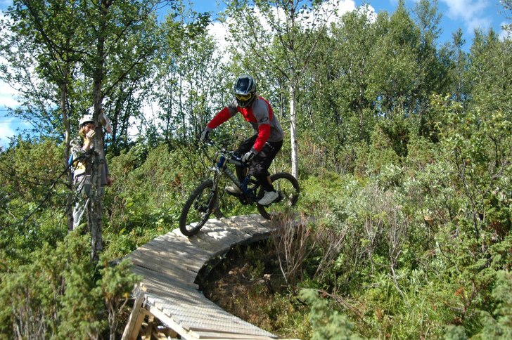 Beitostølen dowhill. Photo: andreas Dahl. Rider: Petter Dahl.