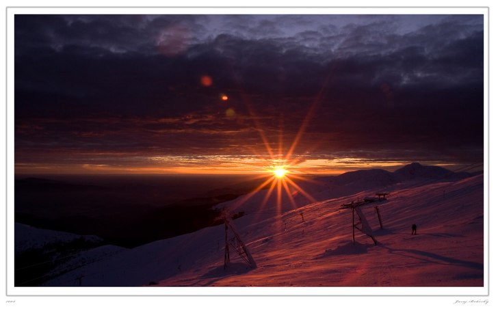 sunset on Chopok. Photo: Juraj Bobocky.