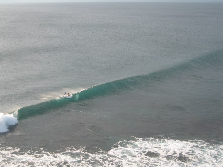 Balangans lineup from above. Photo: Johan Isaksson. Rider: Okänd.