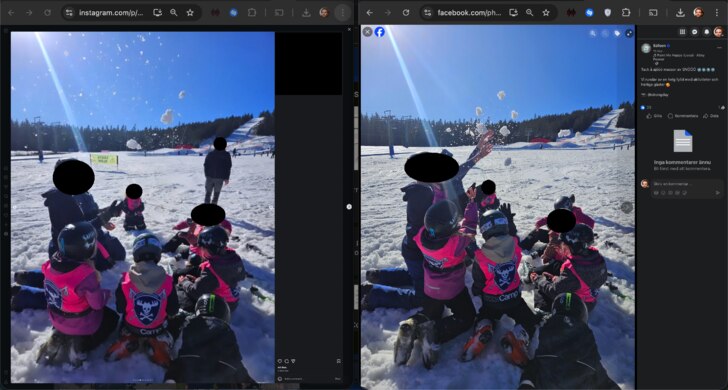 Säfsens magiska skuggor och Photoshop-snö.