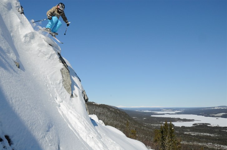 Mest snö sedan 1988. Photo: Jonas Eklind. Rider: Samuel Eklind.