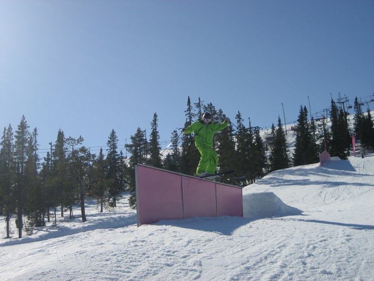 Ganska vingligt räcke!. Photo: Jesper Johnsson. Rider: Filip Dausch.