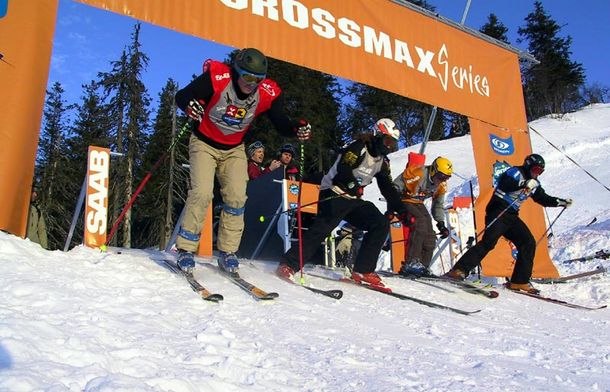 Saab Crossmax 2002 i Tandådalen. Photo: Johan Åkesson. Rider: okända.