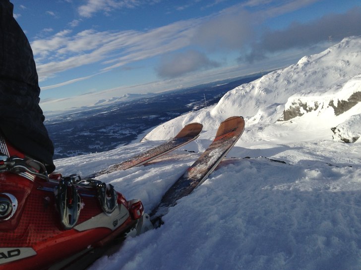 Hudarna på och Jetvindar på toppen. Blir inte b�. Photo: Anders Sundström. Rider: Anders Sundström.