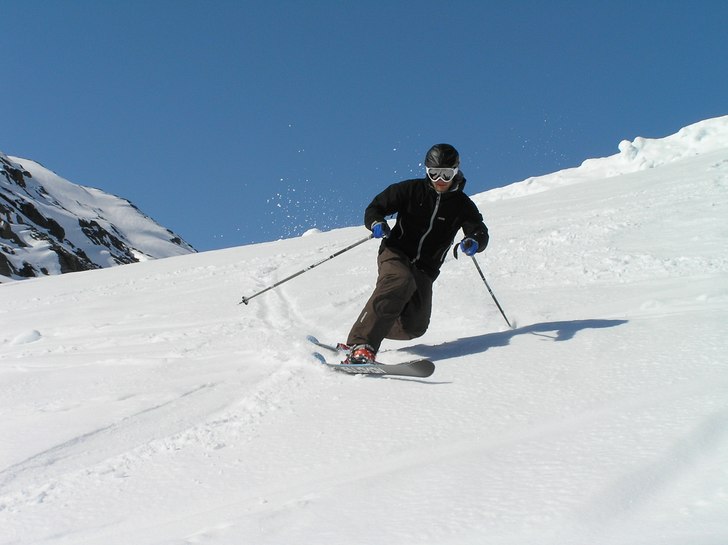 Krämig vårsnö.... Photo: biffen. Rider: Peppe.