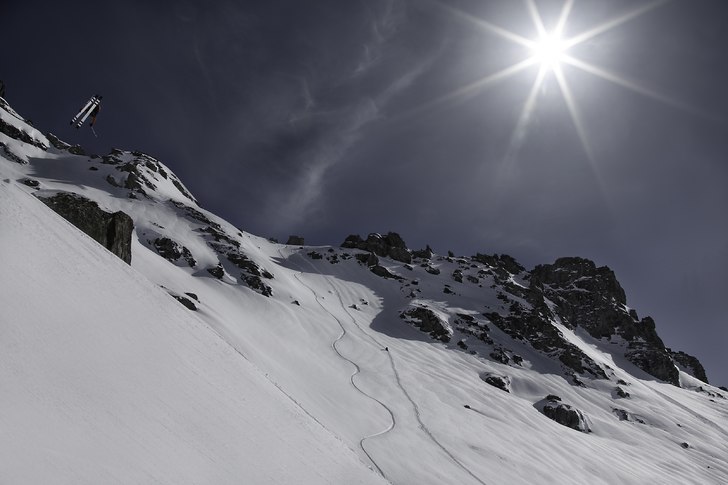 Eric Pollard in Gressoney. Photo: PICS BY PEWE. Rider: Eric Pollard.
