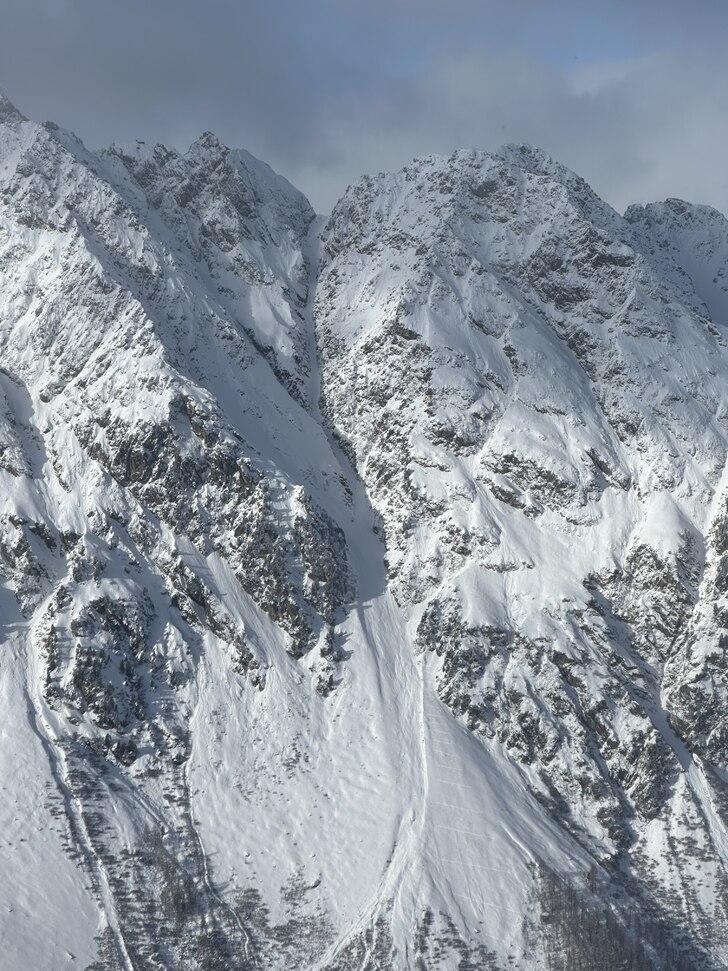 Hela åket sett fån toppen av lift E2.. Photo: Ebba Rentschler.