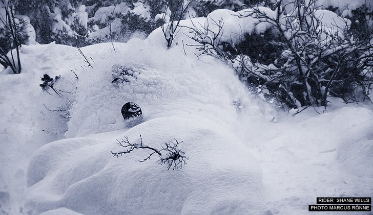 Pow pow!. Photo: Marcus Rönne. Rider: Shane Wills.