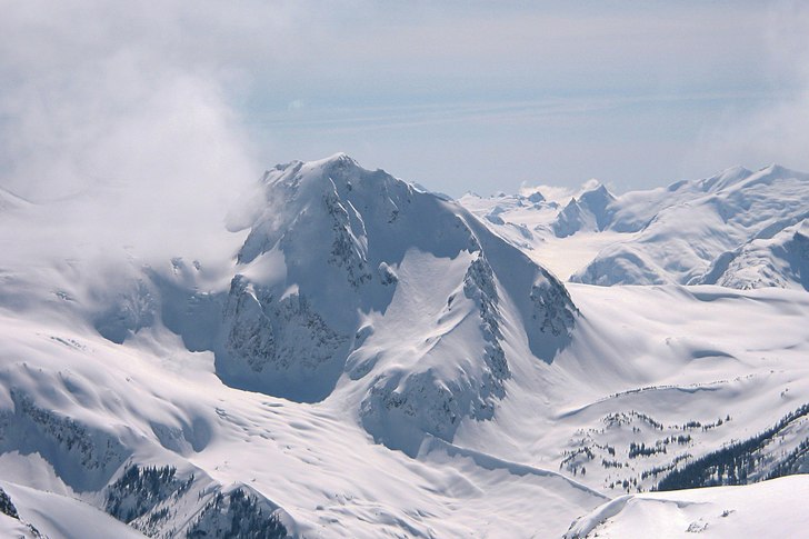 Fissile Peak fotograferad från toppen av Decker p. Photo: David Clemensson.