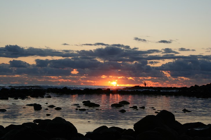 dette bildet tok jeg rett før jeg gikk ut i surfe. Photo: Sveinung Svendsen.