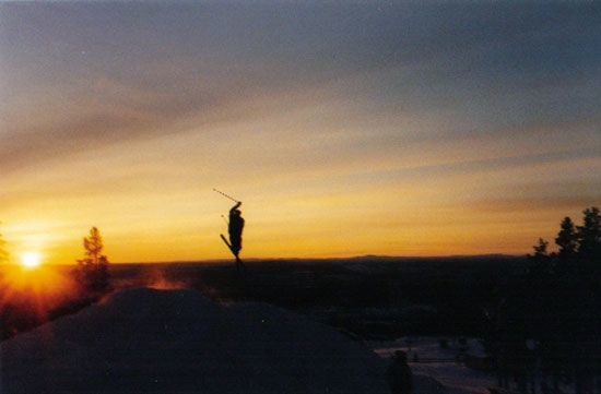 Idre överträffade sig självt och byggde ett he. Photo: Henrik Pers. Rider: Martin Olsson.